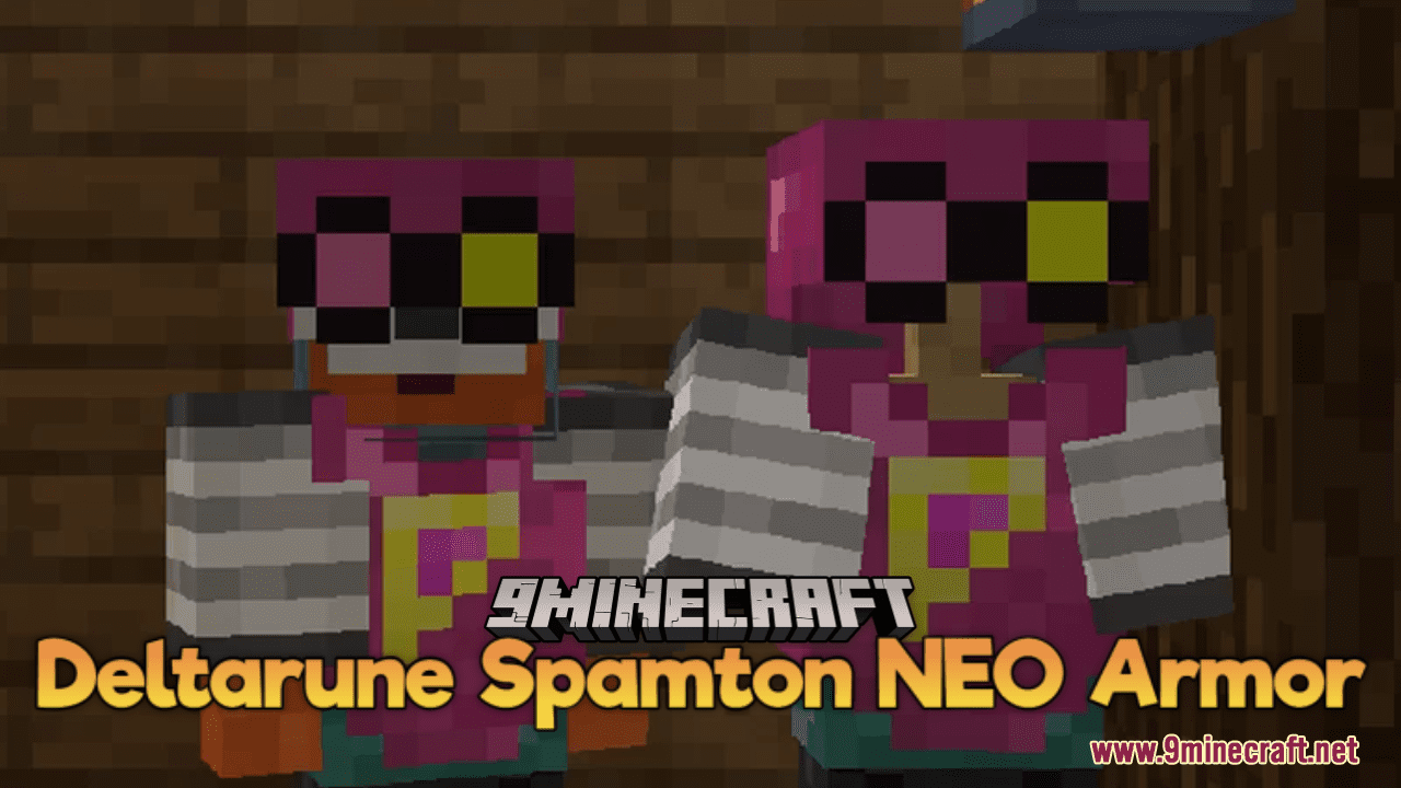 Deltarune Spamton NEO Armor Resource Pack (1.20.6, 1.20.1) - Texture Pack 1