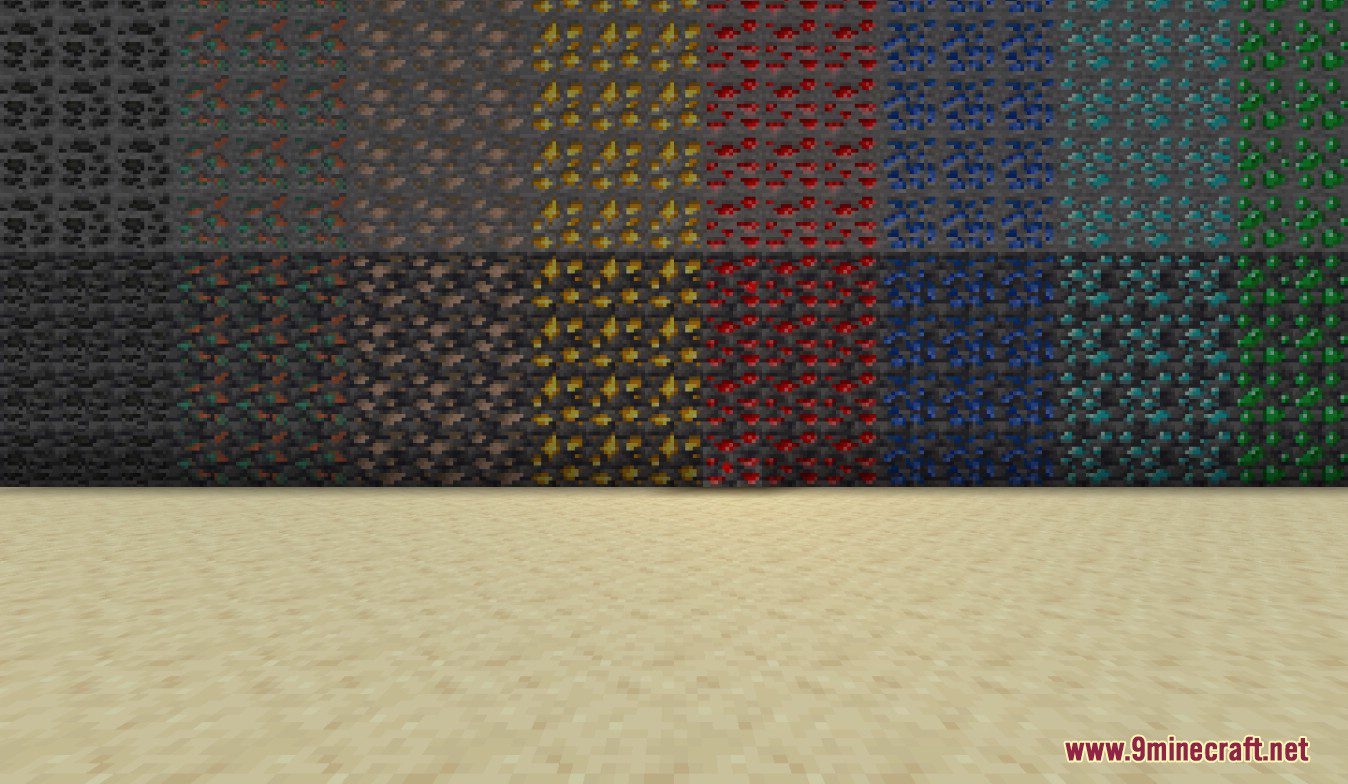 Dense Ores Refabricated Mod (1.19.2, 1.18.2) - Drop 3 More Ores Than Normal 2