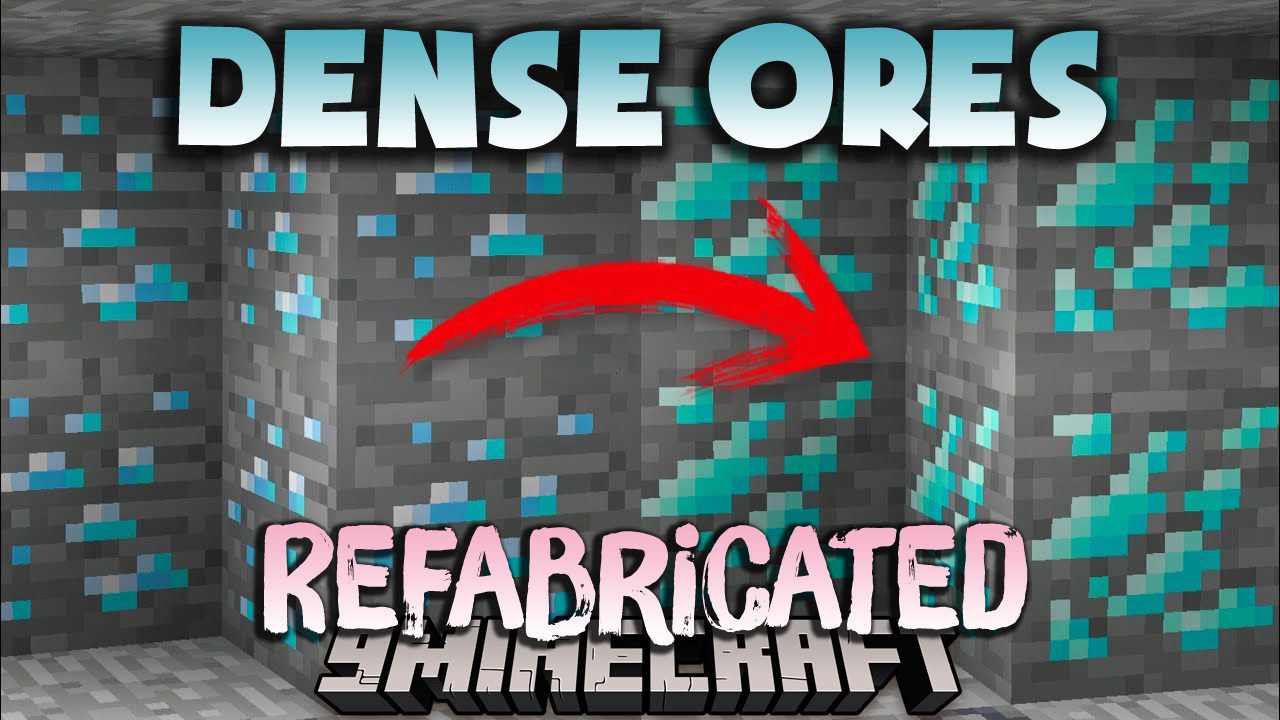 Dense Ores Refabricated Mod (1.19.2, 1.18.2) - Drop 3 More Ores Than Normal 1