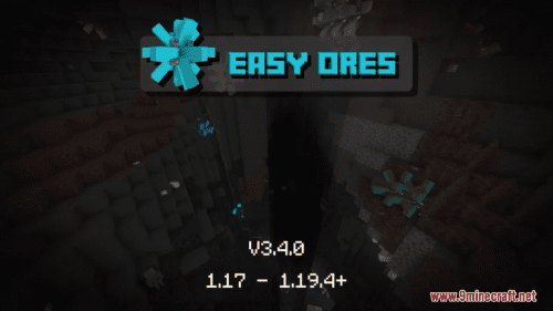 Easy Ores Resource Pack (1.20.6, 1.20.1) – Texture Pack Thumbnail