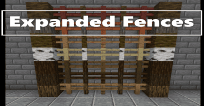 Expanded Fences Addon (1.19) - MCPE/Bedrock Mod 1