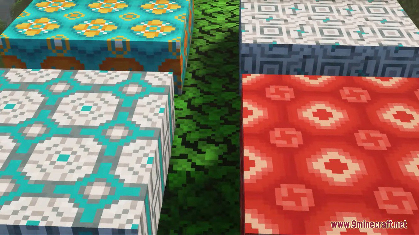 Glazed Symmetry Mod (1.16.5) - More Glazed Terracotta Patterns 6