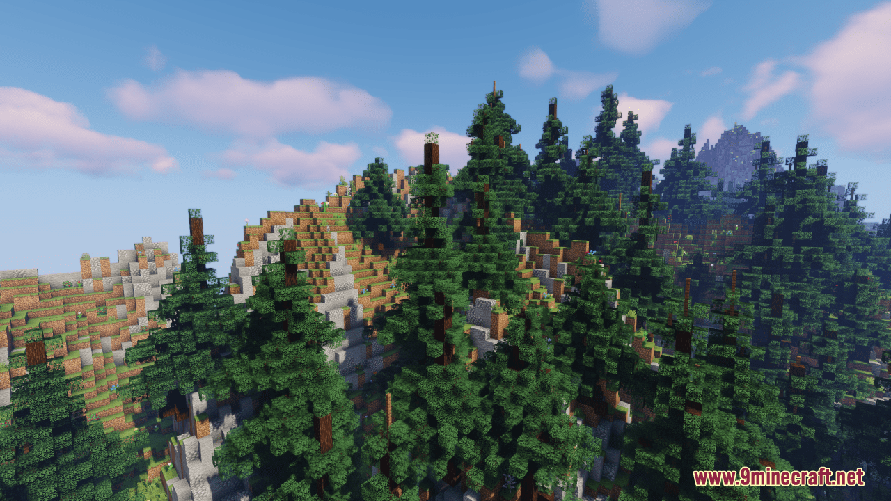 Hope Forest Map (1.21.1, 1.20.1) - A Mountainous Forest 9