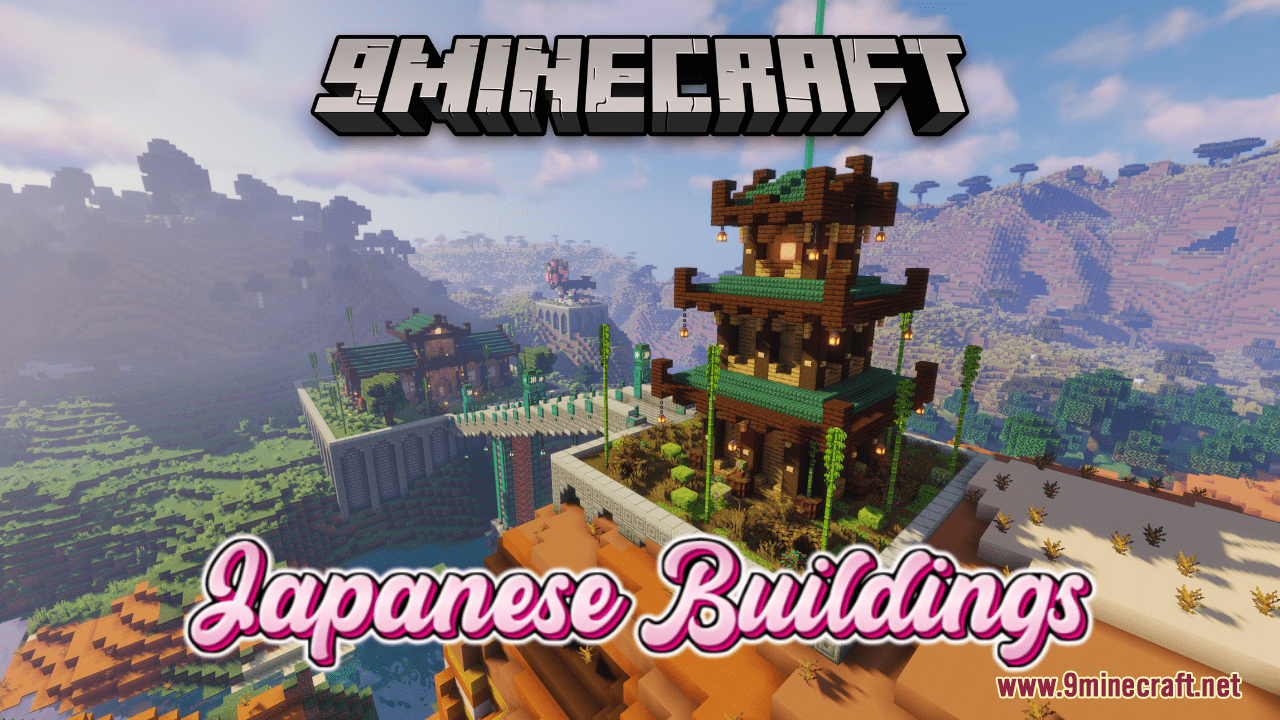 Japanese Buildings Map (1.20.4, 1.19.4) - Building Inspiration 1