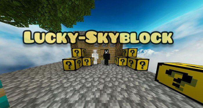 Lucky Skyblock Map (1.19) - MCPE/Bedrock 2