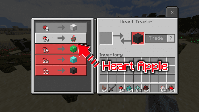 Minecraft But You Can Trade Mob Hearts Addon (1.20, 1.19) - MCPE/Bedrock 10