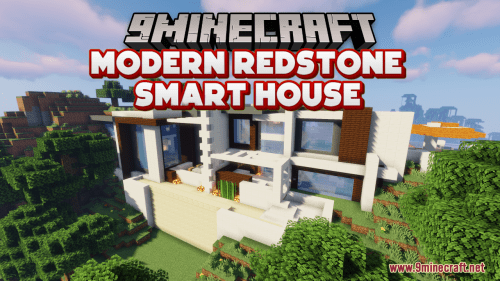 Modern Redstone Smart House Map (1.21.1, 1.20.1) – One House You Ever Need Thumbnail