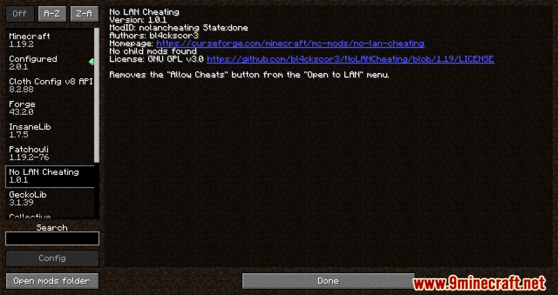No LAN Cheating Mod (1.19.4, 1.18.2) - Disallow Players From Using Cheats 2