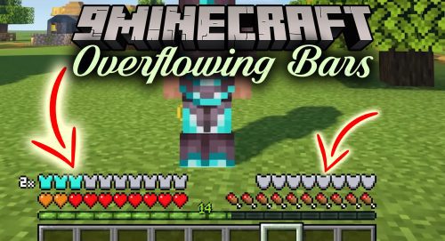 Overflowing Bars Mod (1.19.4, 1.19.2) – Nice and Easy to See Info Bar Thumbnail
