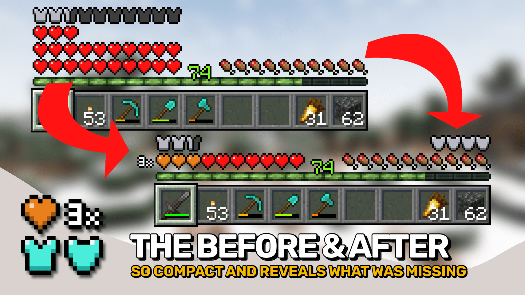 Overflowing Bars Mod (1.20.1, 1.19.4) - Nice and Easy to See Info Bar 5