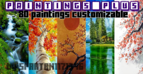 Paintings Plus Addon (1.19) – MCPE/Bedrock Mod Thumbnail