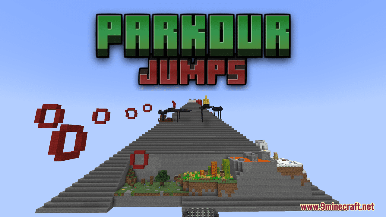 Parkour Jumps Map (1.19.4, 1.18.2) - Jump To The Top! 1