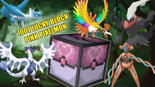 Pink Pixelmon Lucky Block Mod (1.10.2) – Get Random Pokemon Thumbnail