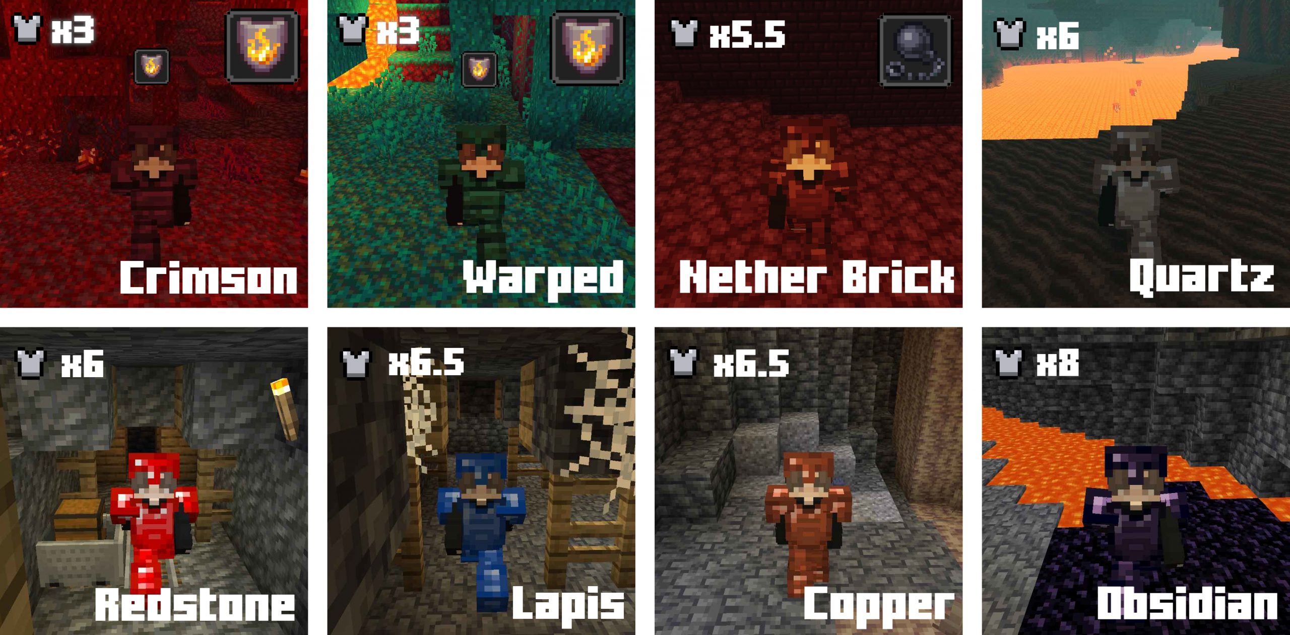 Plenty Of Armors Mod (1.20.1, 1.19.3) - Vanilla-Faithful Armors Sets 4