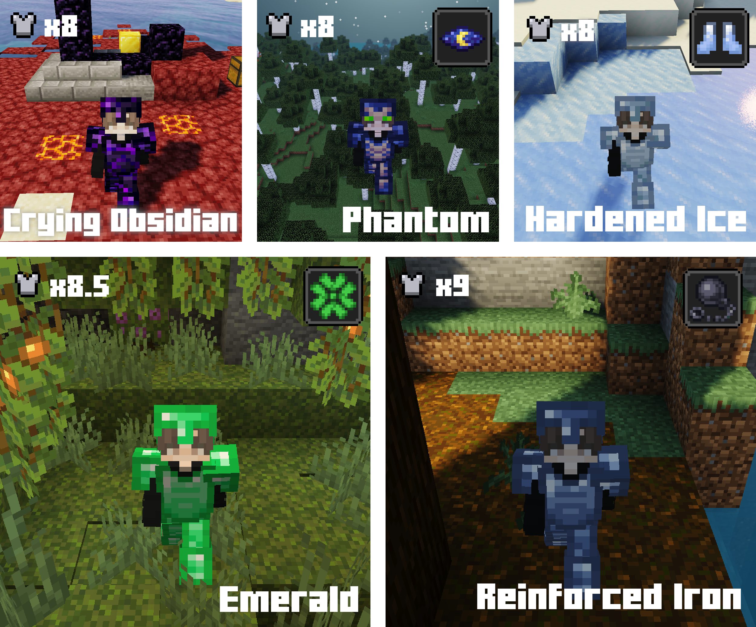 Plenty Of Armors Mod (1.20.1, 1.19.3) - Vanilla-Faithful Armors Sets 5