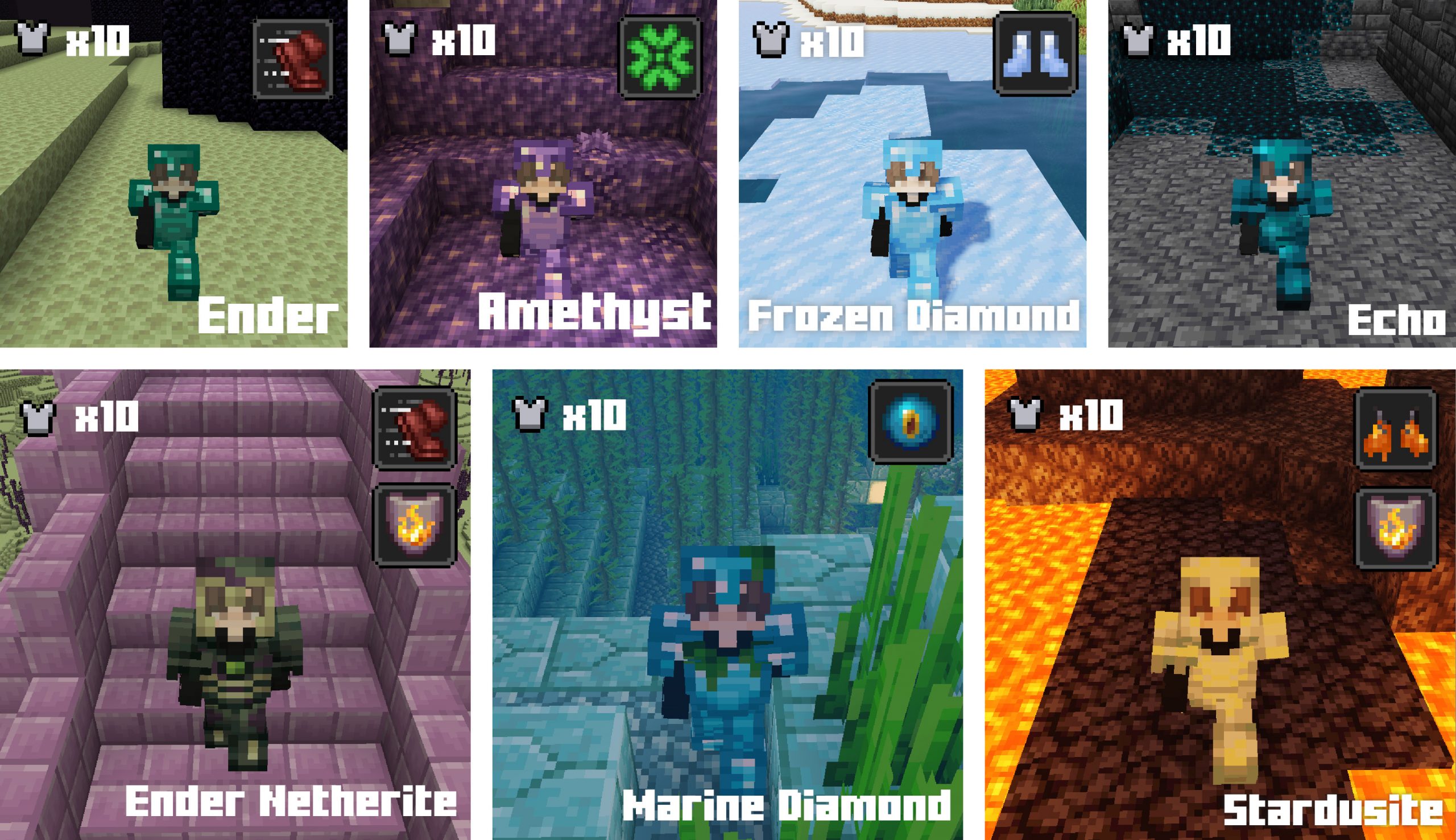 Plenty Of Armors Mod (1.20.1, 1.19.3) - Vanilla-Faithful Armors Sets 6