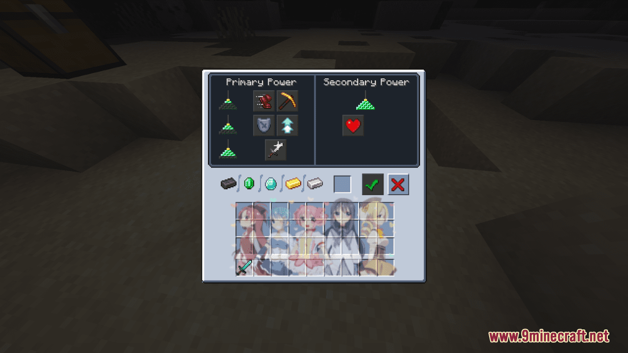 Puella Magi Madoka Magica Custom GUI Resource Pack (1.20.6, 1.20.1) - Texture Pack 11