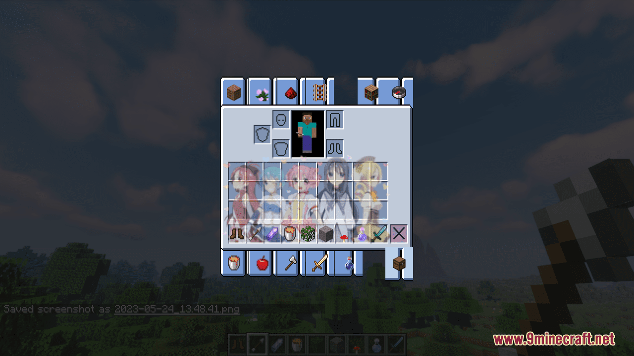 Puella Magi Madoka Magica Custom GUI Resource Pack (1.20.6, 1.20.1) - Texture Pack 6