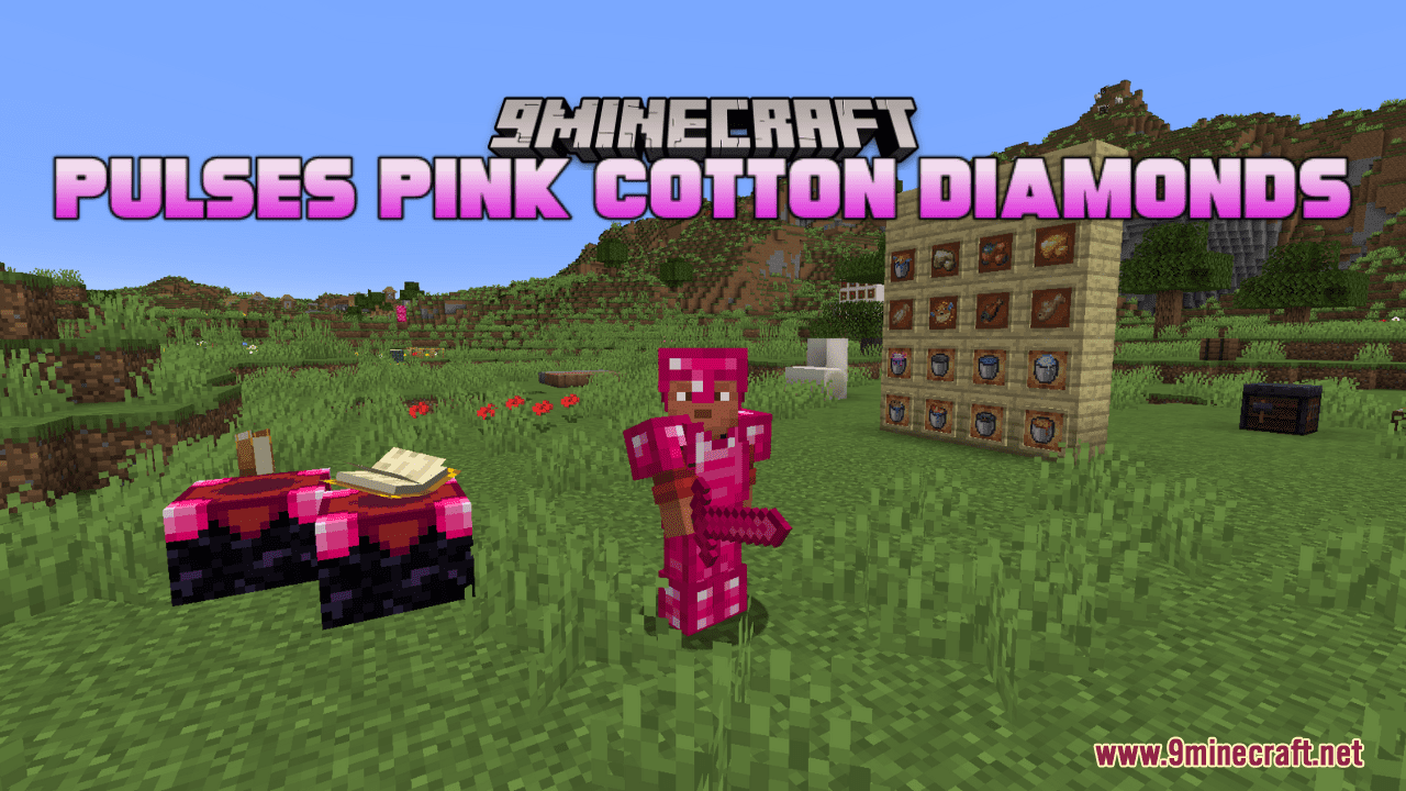 Pulses Pink Cotton Diamonds Resource Pack (1.20.6, 1.20.1) - Texture Pack 1