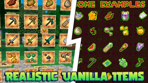 Realistic Vanilla Items Texture Pack (1.19) – MCPE/Bedrock Thumbnail