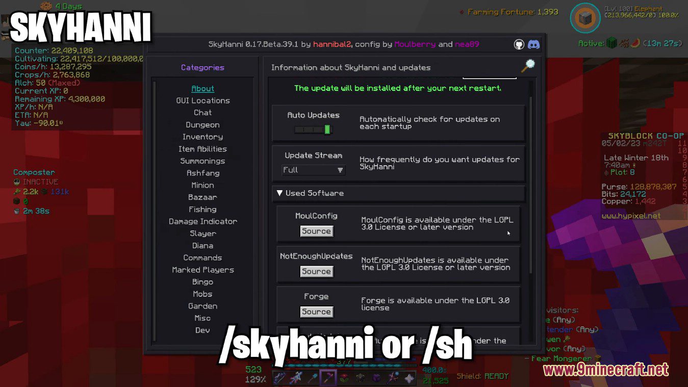 SkyHanni Mod (1.8.9) - New Features to Hypixel Skyblock 2