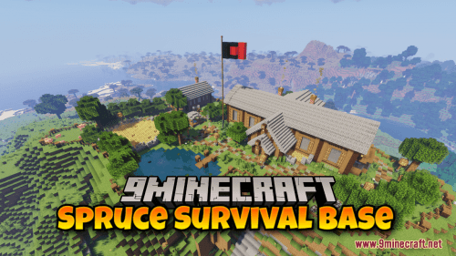 Spruce Survival Base Map (1.21.1, 1.20.1) – All You Can Survive! Thumbnail