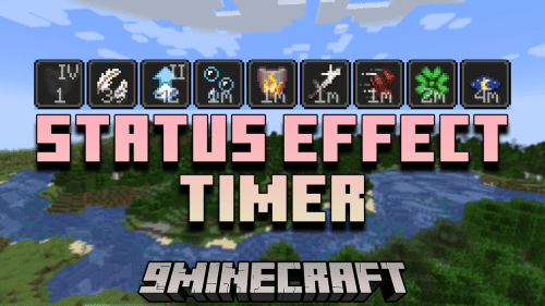 Status Effect Timer Mod (1.21, 1.20.1) – Overlays A Timer On The Vanilla Status Effect Thumbnail