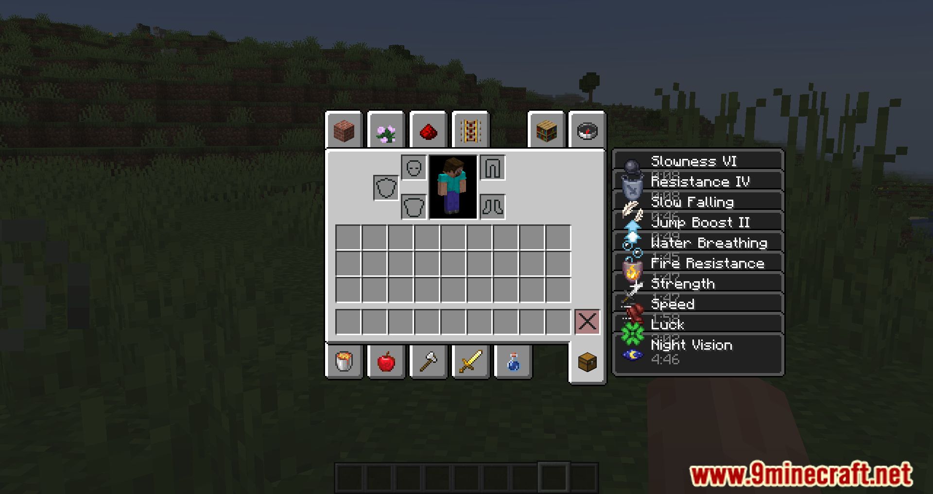 Status Effect Timer Mod (1.19, 1.18.2) - Overlays A Timer On The Vanilla Status Effect 10