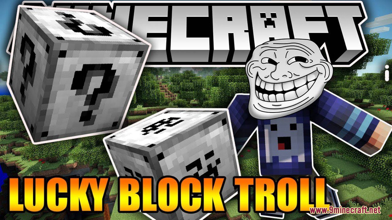 Troll Lucky Block Mod (1.8.9) - Illuminati, Giant Troll Faces 14