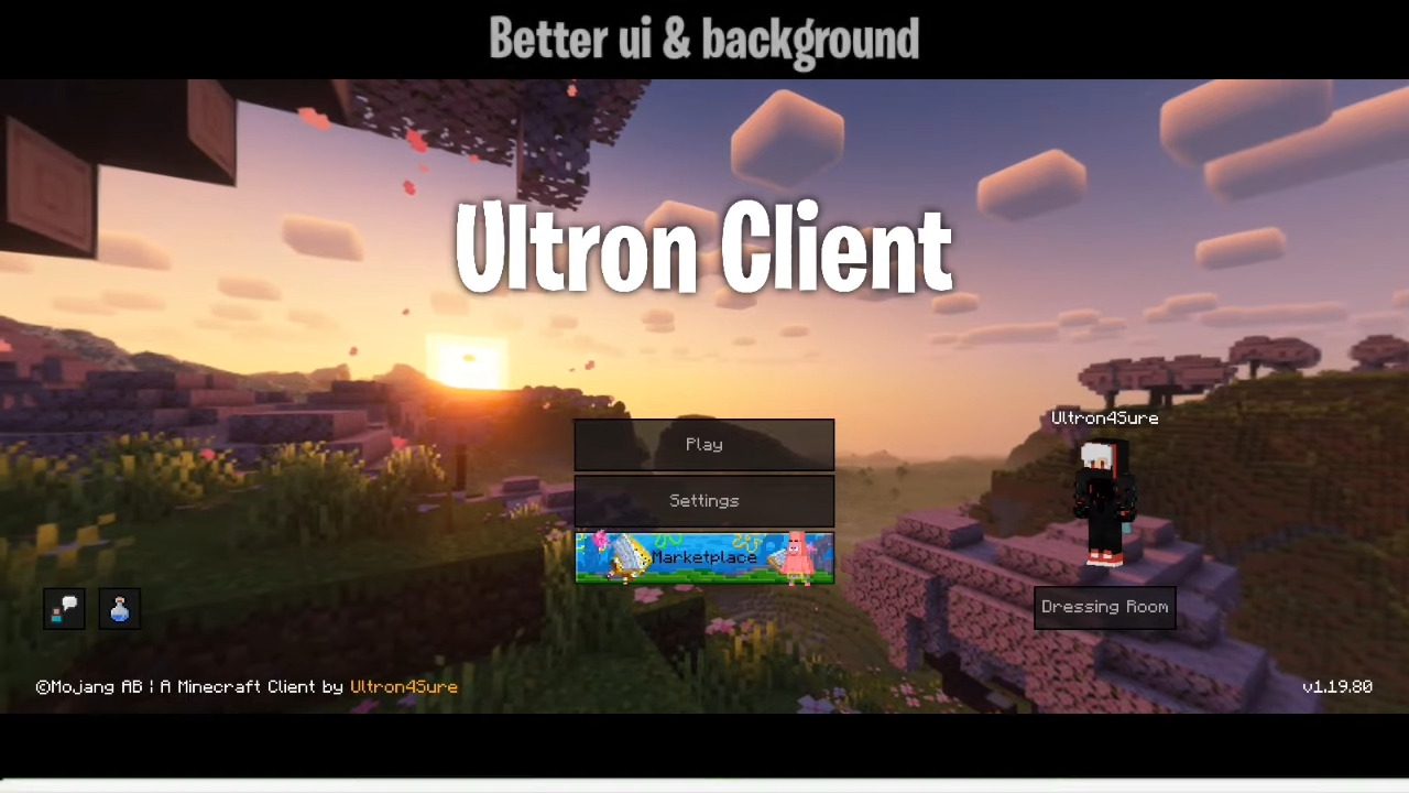 Ultron Client (1.19) - Lag Fix, Better UI, Clear Glass 2