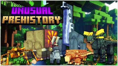 Unusual Prehistory Mod (1.20.1, 1.19.2) – Reviving Prehistoric Creatures Thumbnail