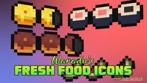 Waradu’s Fresh Food Icons Resource Pack (1.20.6, 1.20.1) – Texture Pack Thumbnail