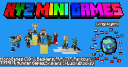 XYZ Mini Games Map (1.19) – MCPE/Bedrock Thumbnail