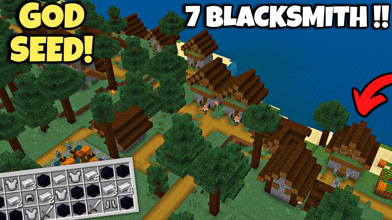 7 Blacksmith Survival Minecraft Seed (1.19.4, 1.19.2) - Bedrock Edition 1