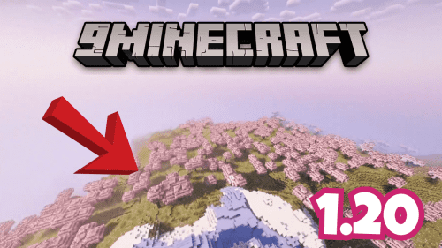 New Cherry Biome Near Spawn Seeds For Minecraft (1.20.6, 1.20.1) – Java/Bedrock Edition Thumbnail