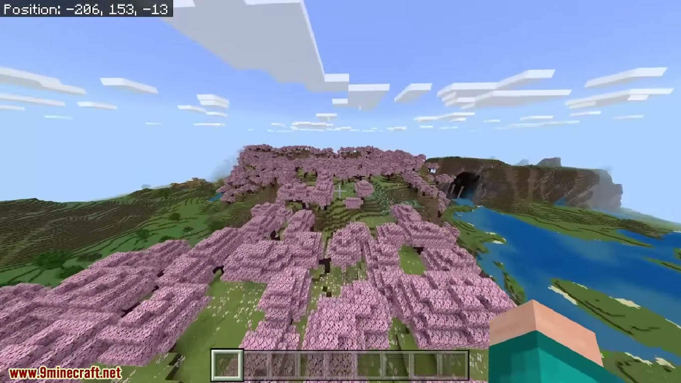 5 Awesome Cherry Biome Near Spawn For Minecraft (1.20.6, 1.20.1) - Bedrock Edition 8