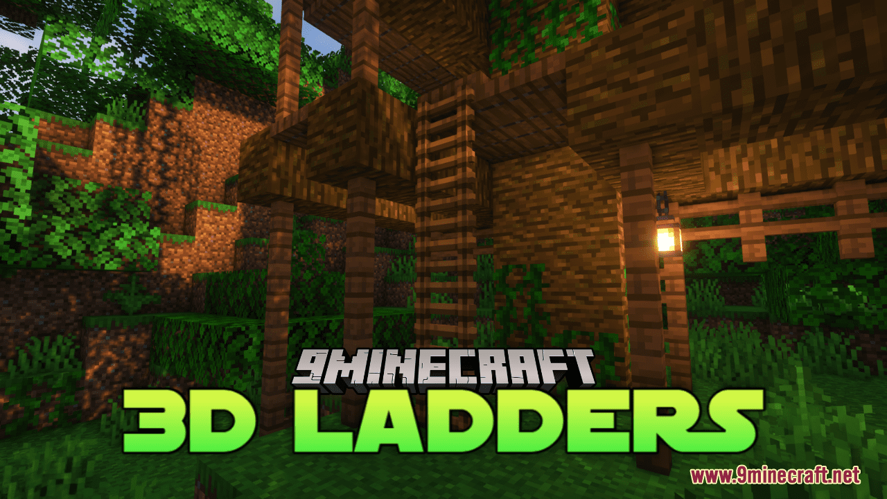 3D Ladders Resource Pack (1.21, 1.20.1) - Texture Pack 1