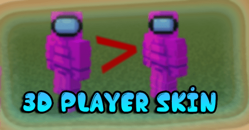 3D Player Skin Addon (1.20) – MCPE/Bedrock Mod Thumbnail