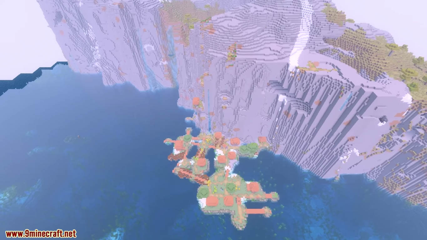 Awesome Cherry Blossom Near Spawn Seeds For Minecraft (1.20.6, 1.20.1) - Java/Bedrock Edition 5