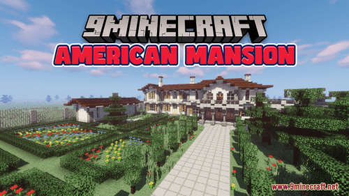 American Mansion Map (1.21.1, 1.20.1) – Perfect For A Family Thumbnail