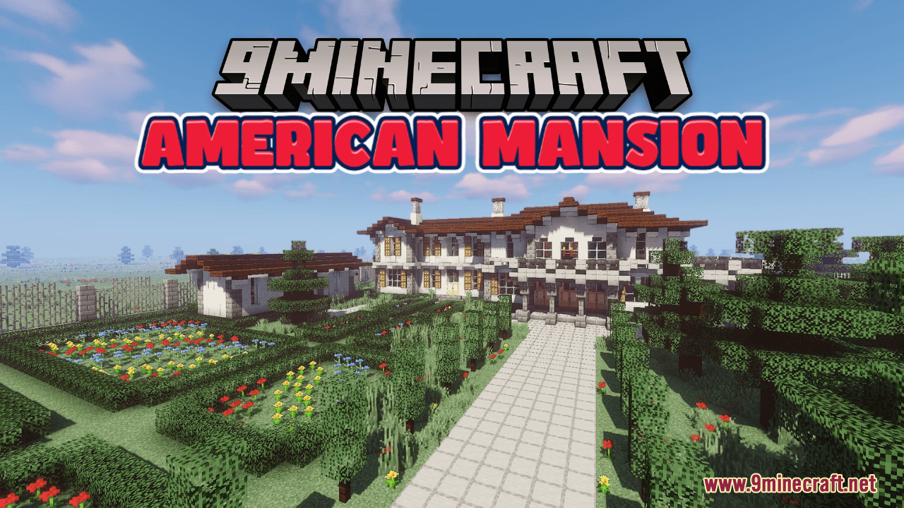 American Mansion Map (1.21.1, 1.20.1) - Perfect For A Family 1