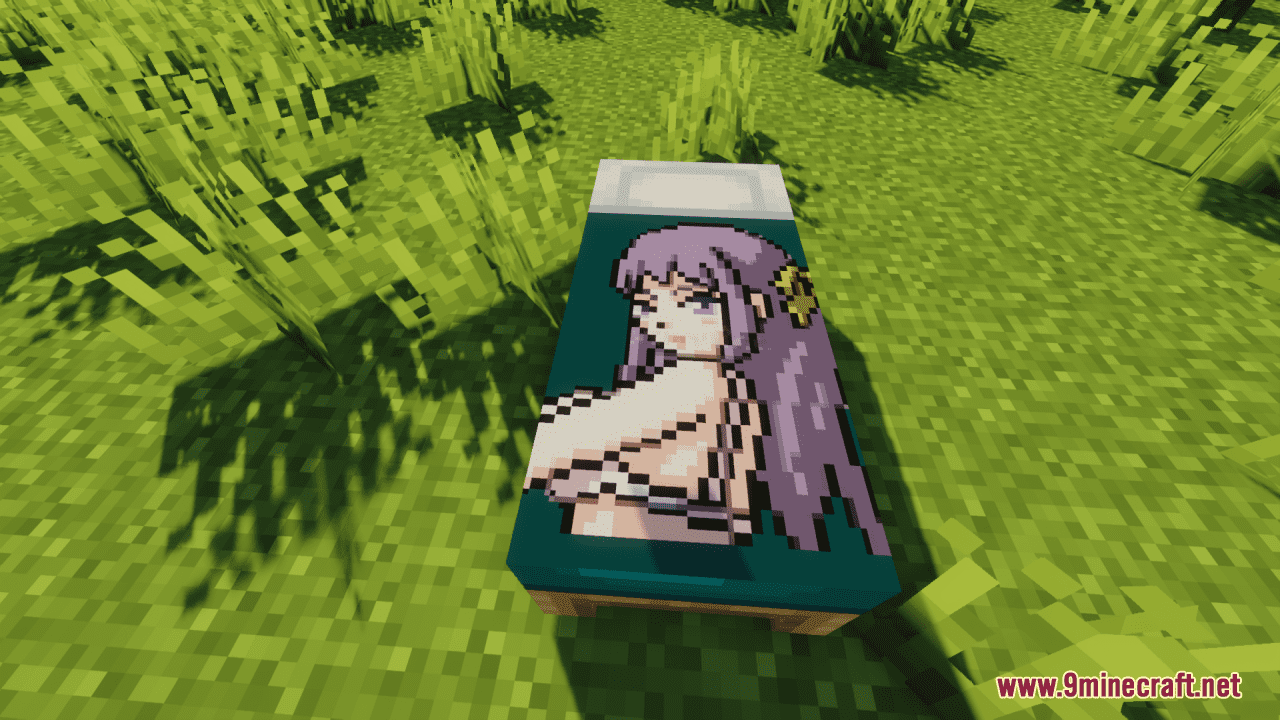 Anime Bed Overlays Resource Pack (1.20.4, 1.19.4) - Texture Pack 11