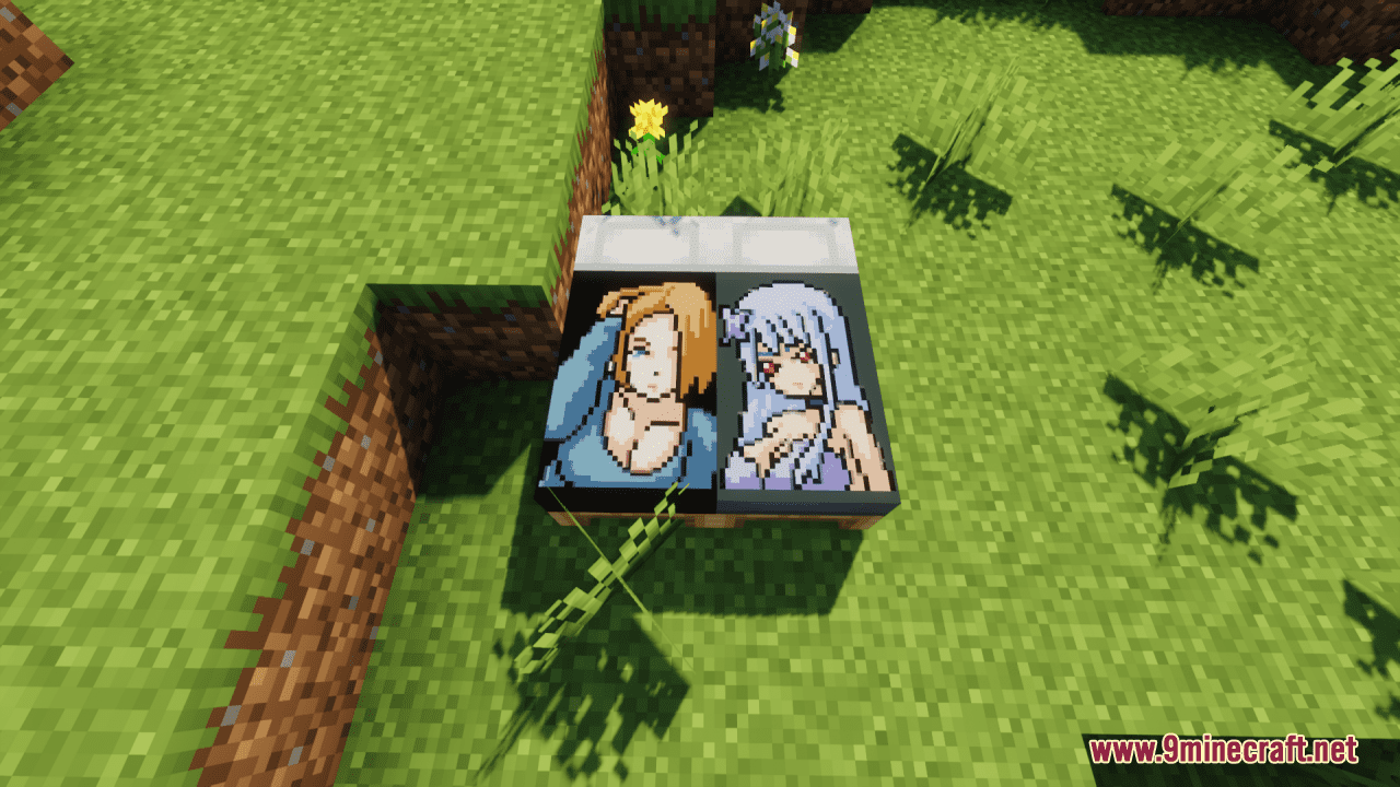 Anime Bed Overlays Resource Pack (1.20.4, 1.19.4) - Texture Pack 3