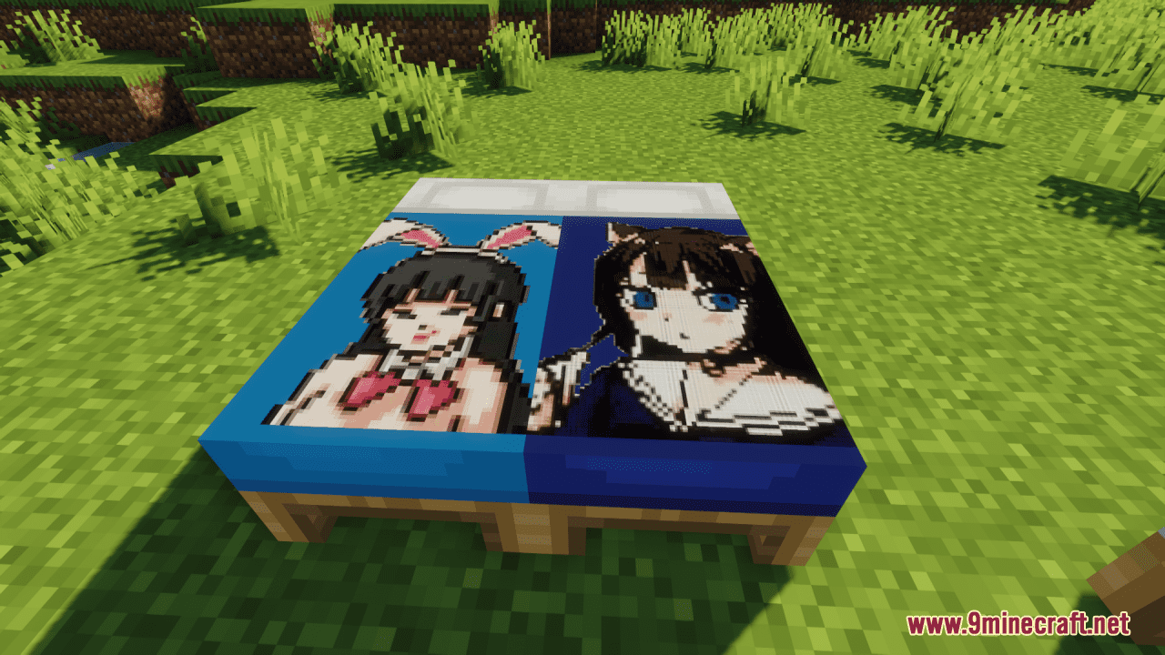 Anime Bed Overlays Resource Pack (1.20.4, 1.19.4) - Texture Pack 9