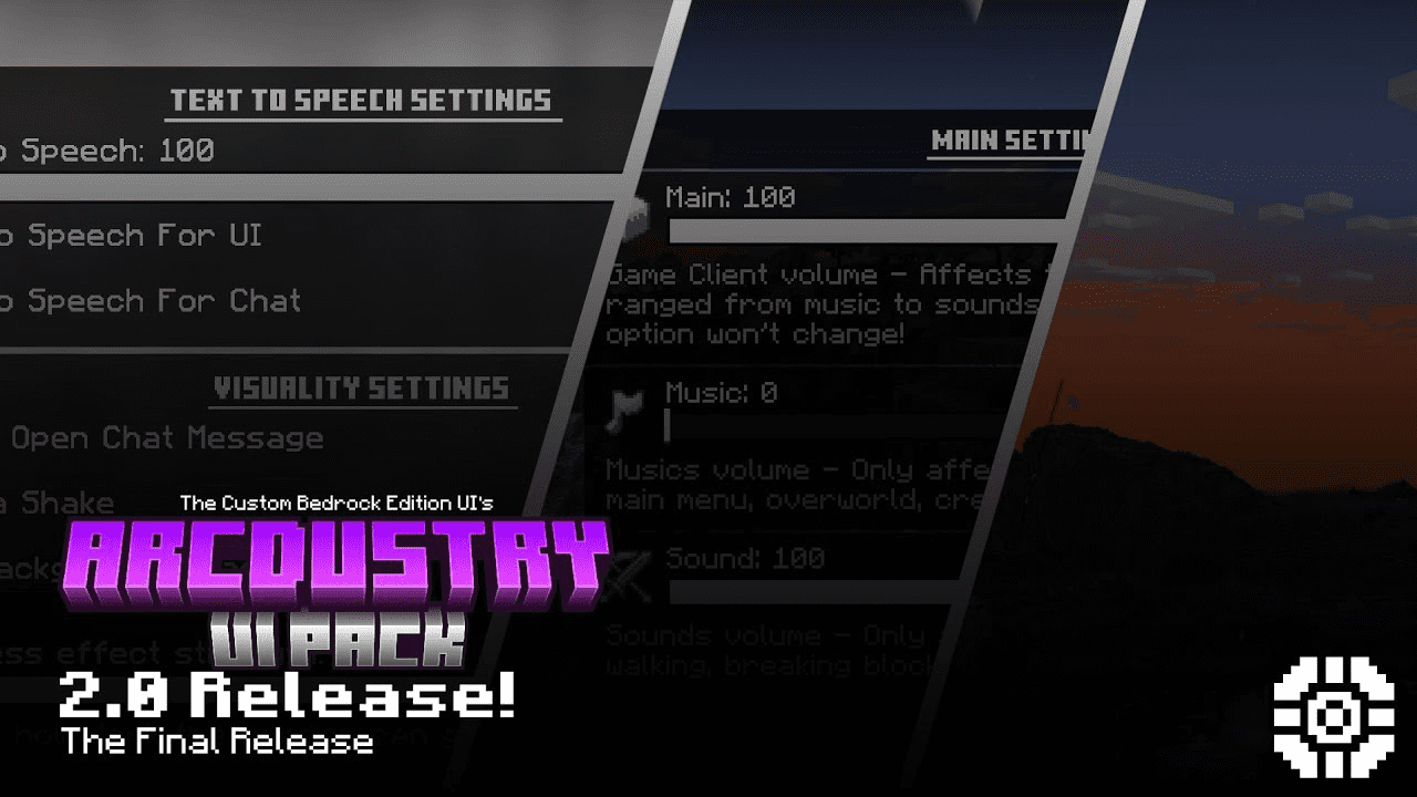 Arcdustry UI Pack (1.20, 1.19) - MCPE/Bedrock 1