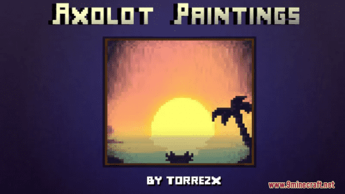 Axolotl Paintings Resource Pack (1.20.6, 1.20.1) – Texture Pack Thumbnail