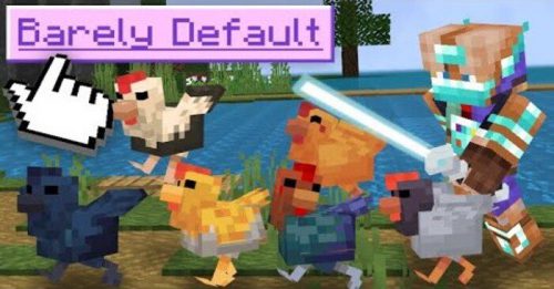 Barely Default: Pigs Resource Pack (1.20, 1.19) – MCPE/Bedrock Thumbnail