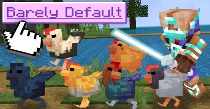 Barely Default: Pigs Resource Pack (1.20, 1.19) - MCPE/Bedrock 1