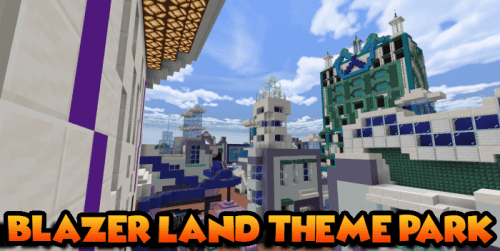 Blazer Land Theme Park Map (1.20) – MCPE/Bedrock Thumbnail