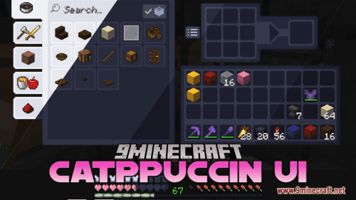 Catppuccin UI Resource Pack (1.21.1, 1.20.1) – Texture Pack Thumbnail